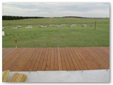 The view south from Dan's deck.  The pads in the distance are observing pads of OKCAC members.