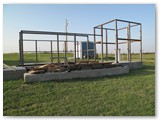 Framing up on Larry's observatory.  The tops of the walls are about 15 feet above grade to avoid ground effects.