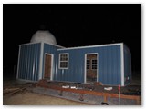 Decmeber 19, 2009 - A red letter day!  Dan's dome is in place and his observatory is now weather tight!