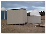 Mike's control room is framed and gets a roof and his dome is installed.