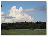 The telescopes are up but no first light tonight!  Thunderstorms are popping up around us.